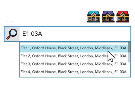 london address lookup.